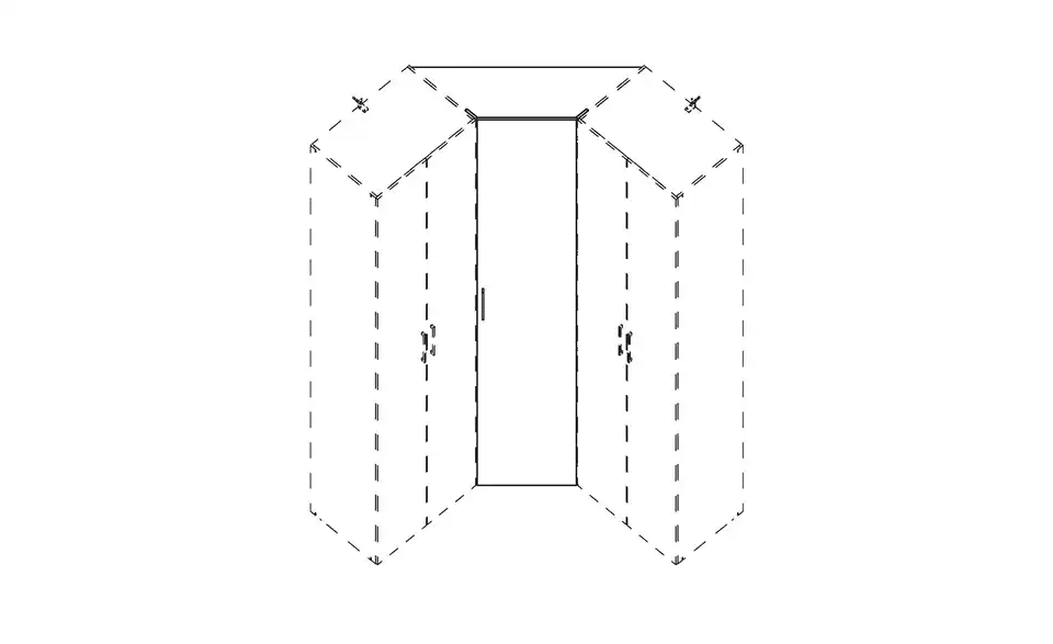 Tür für Eckschranklösung Multischrank-System