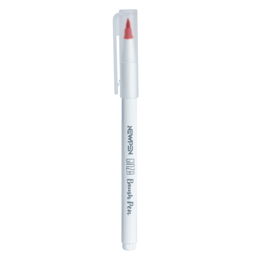 Marcador Ginza Pro Brush Pen Vermelho Escarlate Newpen