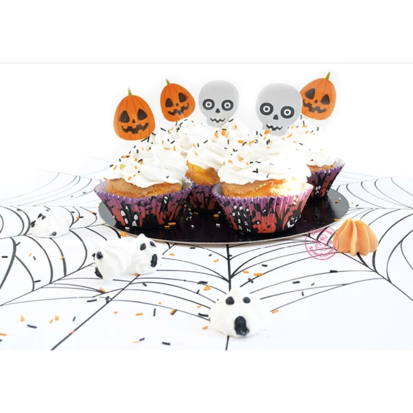 Caissettes et cake toppers Halloween 24 pièces Scrapcooking
