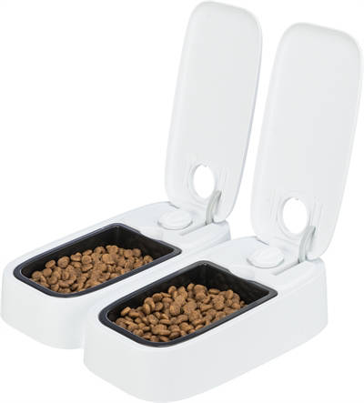 Trixie automatische voerdispenser TX2 (2x300 ml) (27 x 24 x 7 cm)
