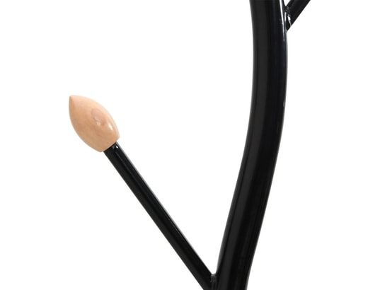 VIDAXL - Porte manteau Porte-manteau noir 177 cm fer enduit de poudre