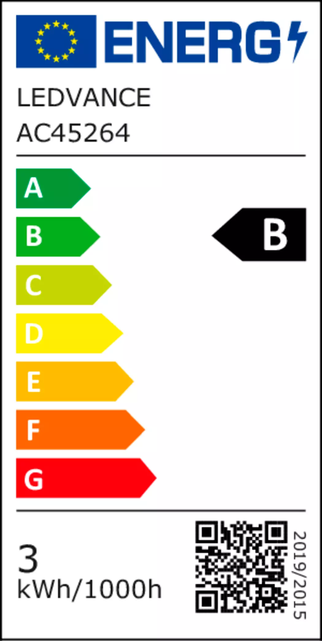 LED-Birne E27/2,6 Watt/Energie B