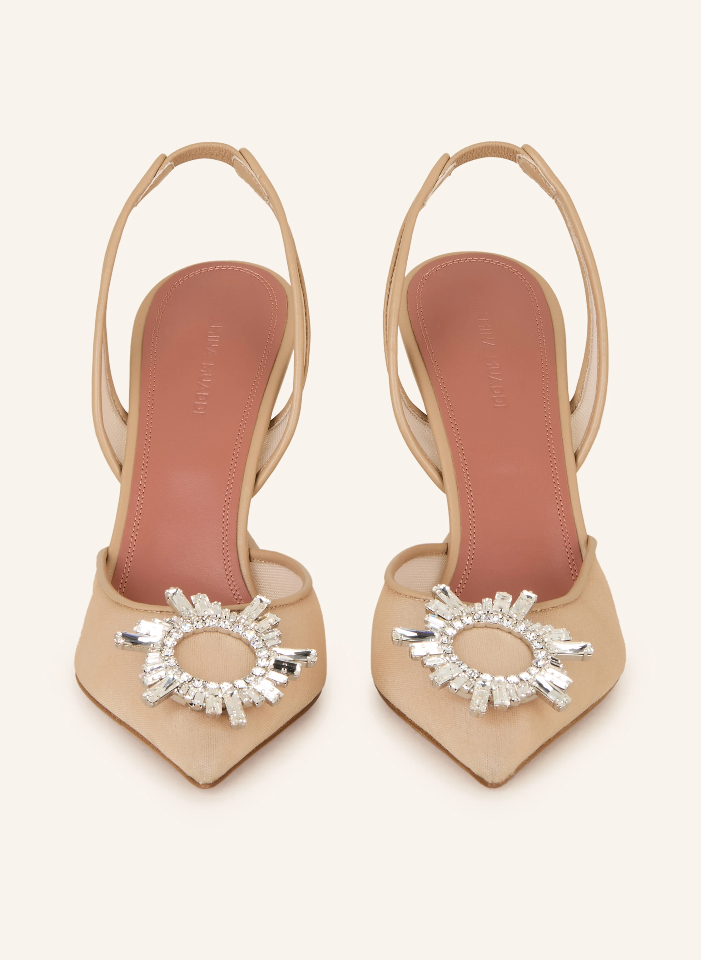AMINA MUADDI Slingpumps BEGUM mit Schmucksteinen