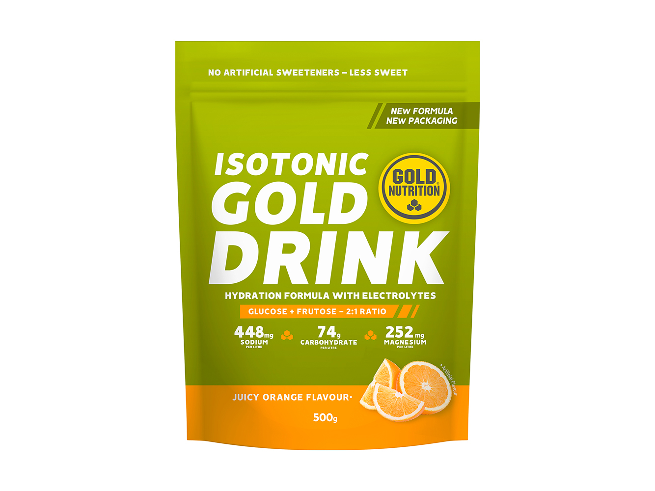 GOLD DRINK GOLDNUTRITION ISOTÓNICO LARANJA 500 G