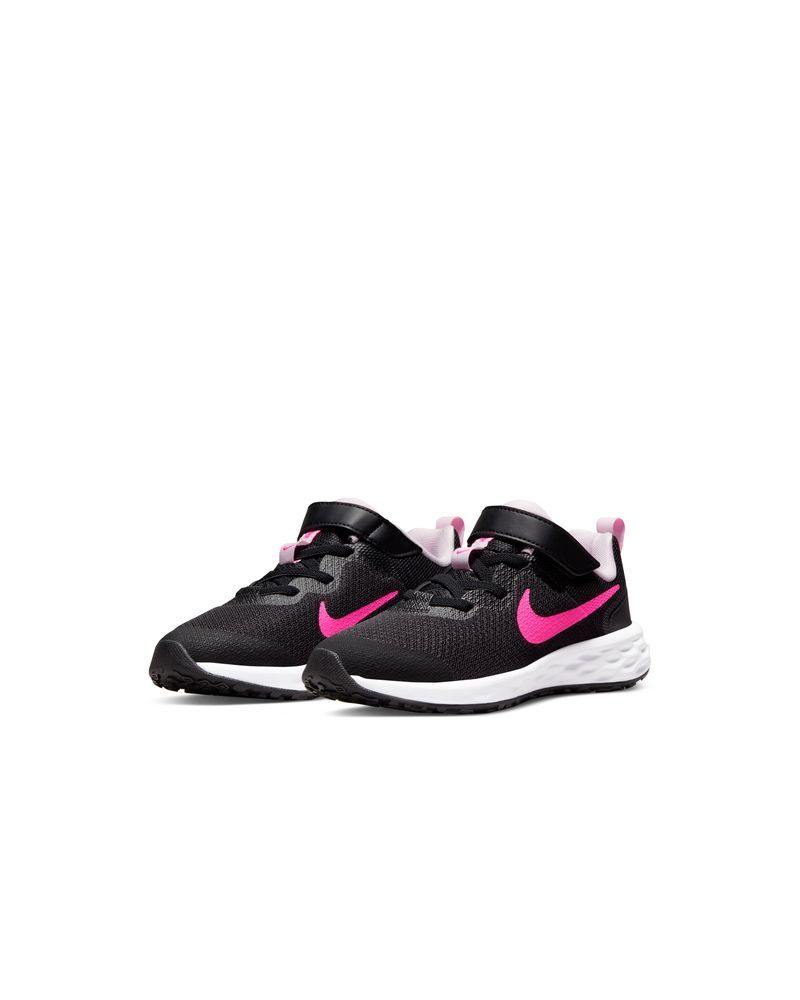 Chaussures Nike Revolution 6 Noir & Rose pour enfant