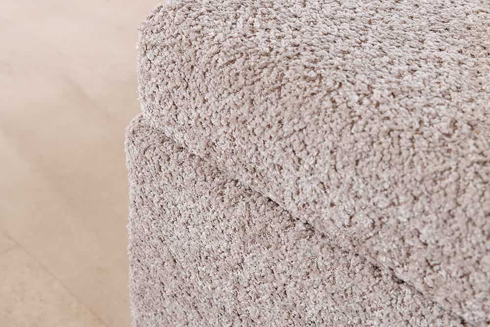 Chesterfield Bettbank EXTRAVAGANCIA 140cm champagner greige Bouclè mit Stauraum