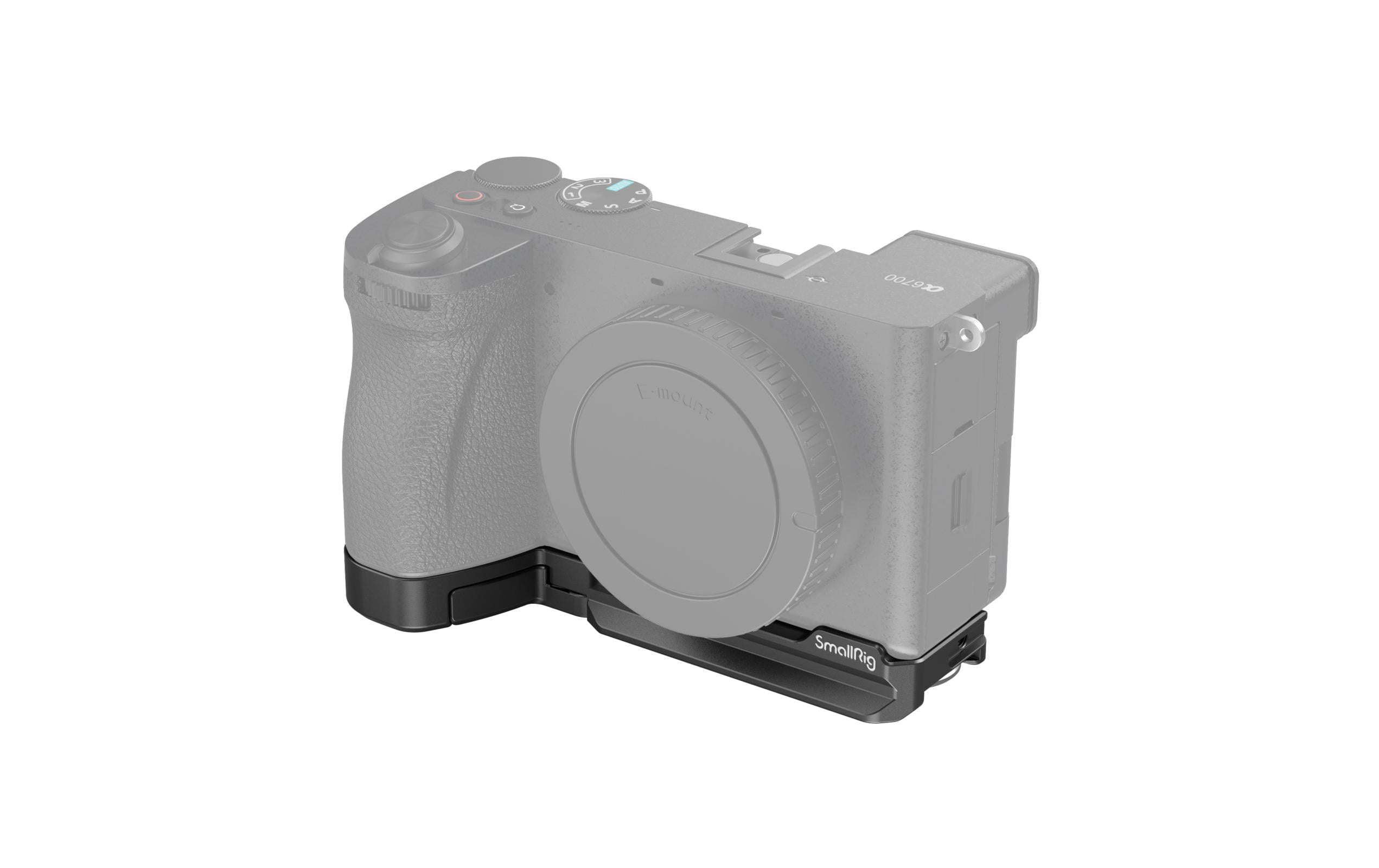Baseplate Sony Alpha 6700Bodenplatte zum Schutz der Unterseite der Kamera, besseres Griffgefühl und mehr Anschlussmöglichkeiten
