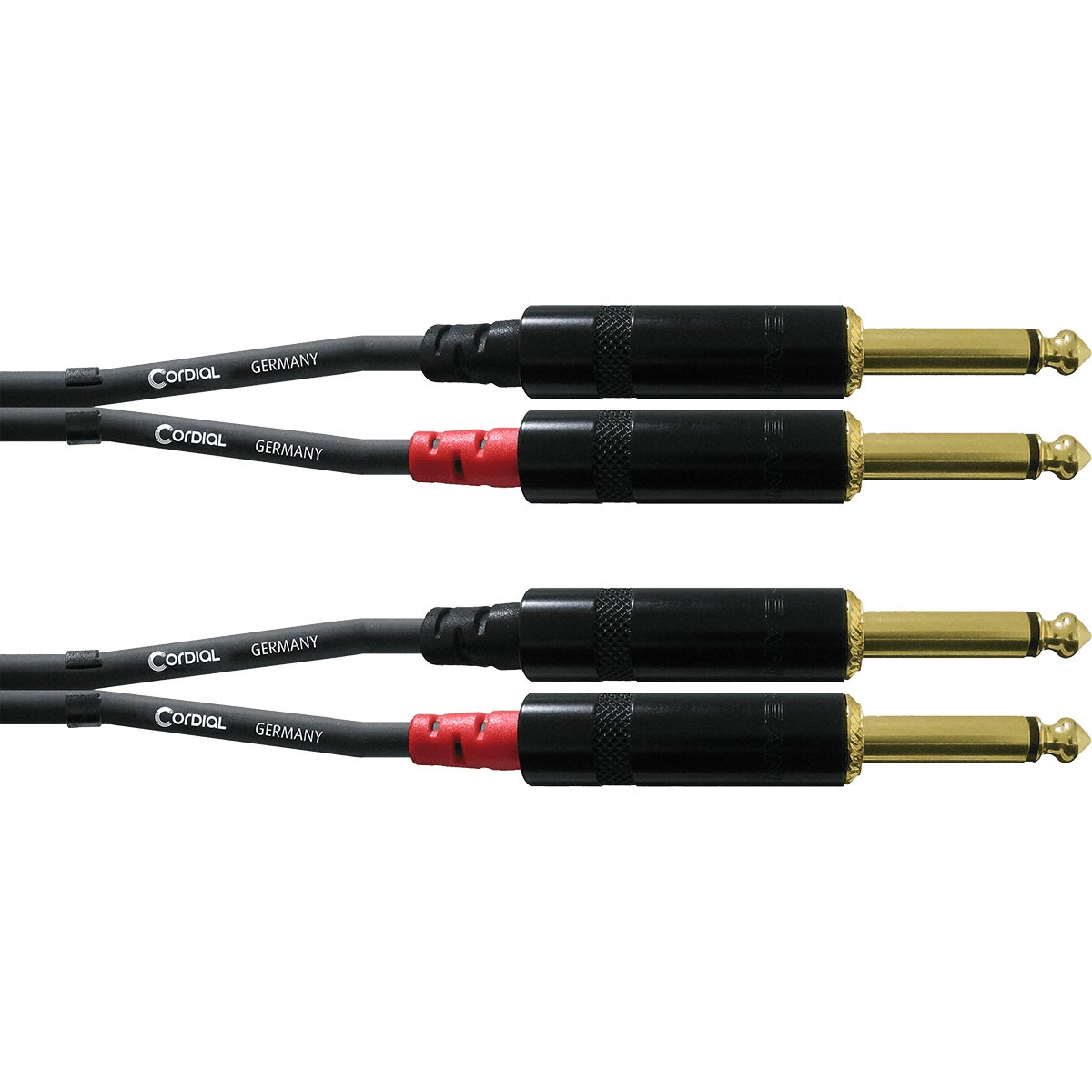 Cordial CFU3PP Intro 2x 6.3mm TS jack instrumentkabel 3m zwart