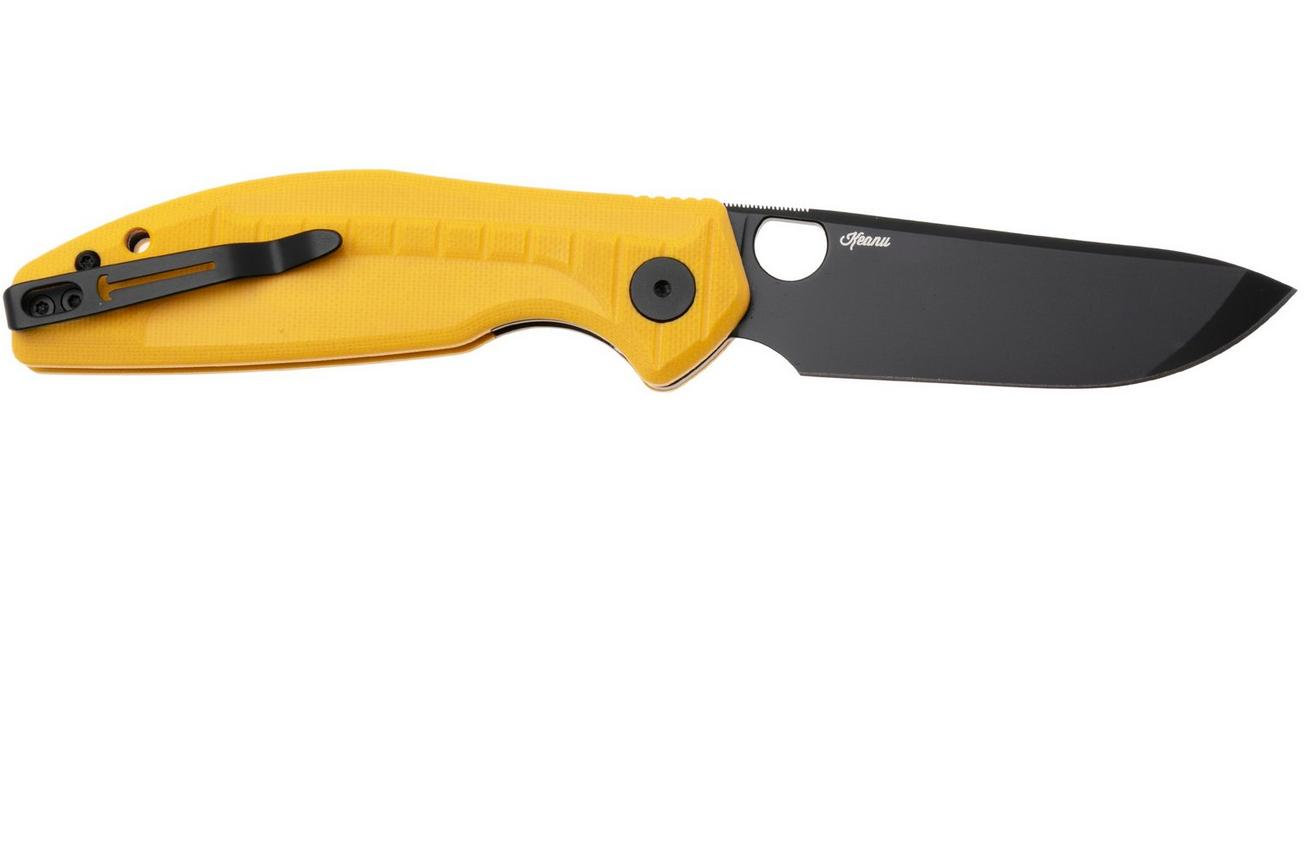 Bestechman Angry Owl BMK12A-2 PVD D2, Yellow G10, zakmes