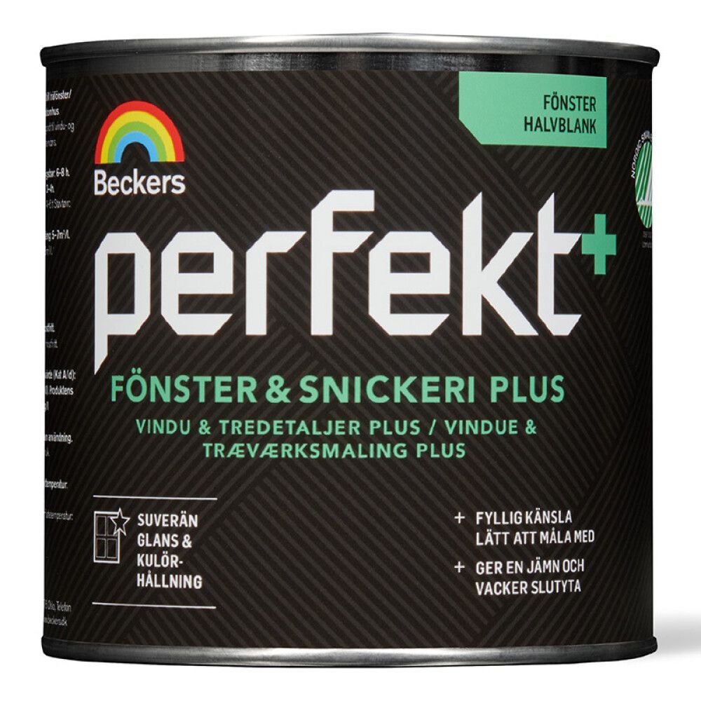 VINDUSMALING BECKERS VINDU & TREDETALJER PLUS 0.675L HVIT