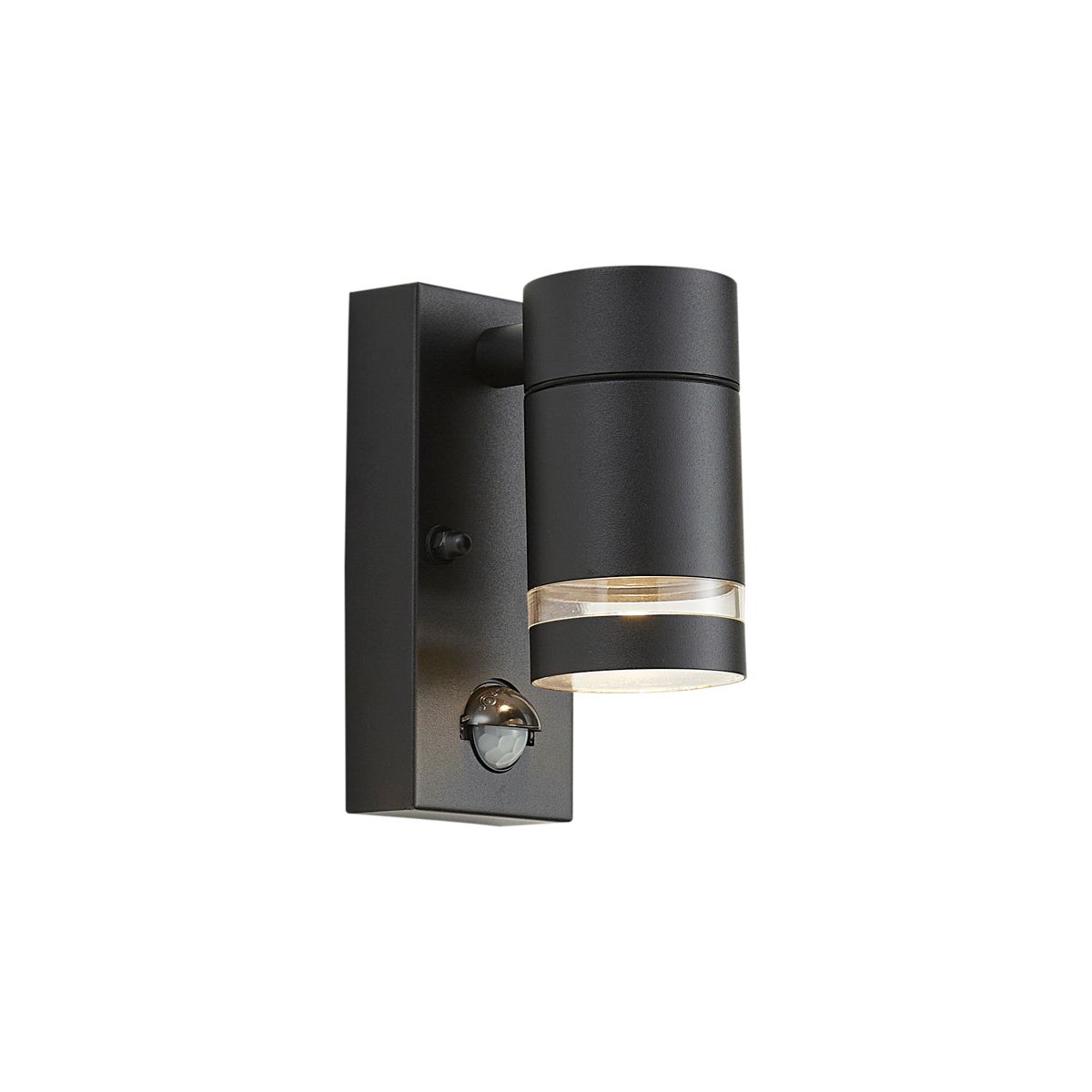 Moderne buiten wandlamp zwart IP44 met bewegingssensor - Ensam