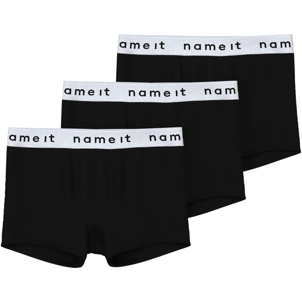 Køb Name It Black Boxer 3-Pak Noos
