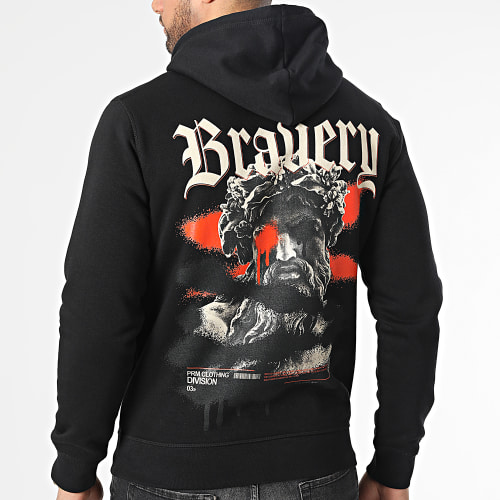 Sweat Capuche Bravery Cap Noir
