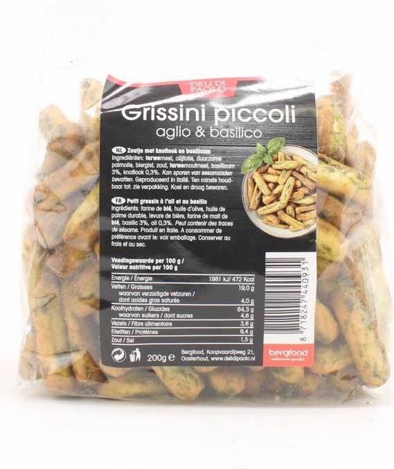 Deli Di Paolo dipstokjes aglio basilico 200 gr