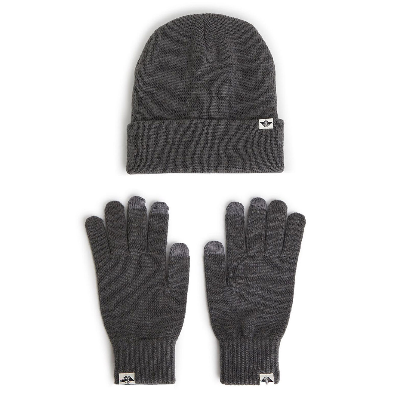 Dockers Bonnet + Gant + Echarpe 100% Mohair Holiday Box Xmas Package gris