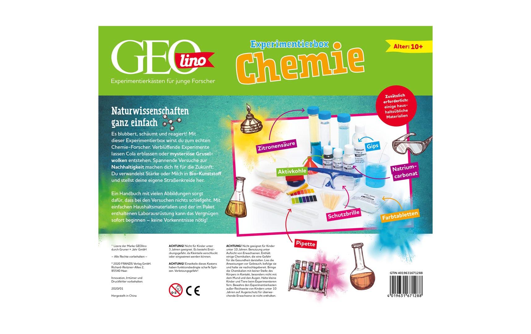 Experimentierkasten GEOlino Chemie - DeutschExperimentierkasten für Kinder ab 10 Jahren