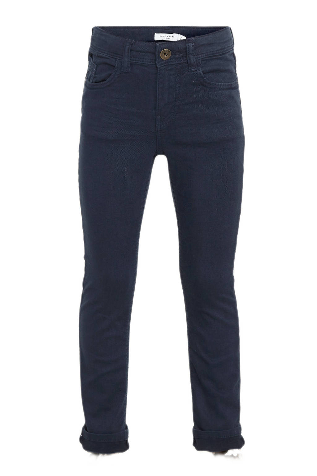 NAME IT slim fit broek NKMTHEO donkerblauw