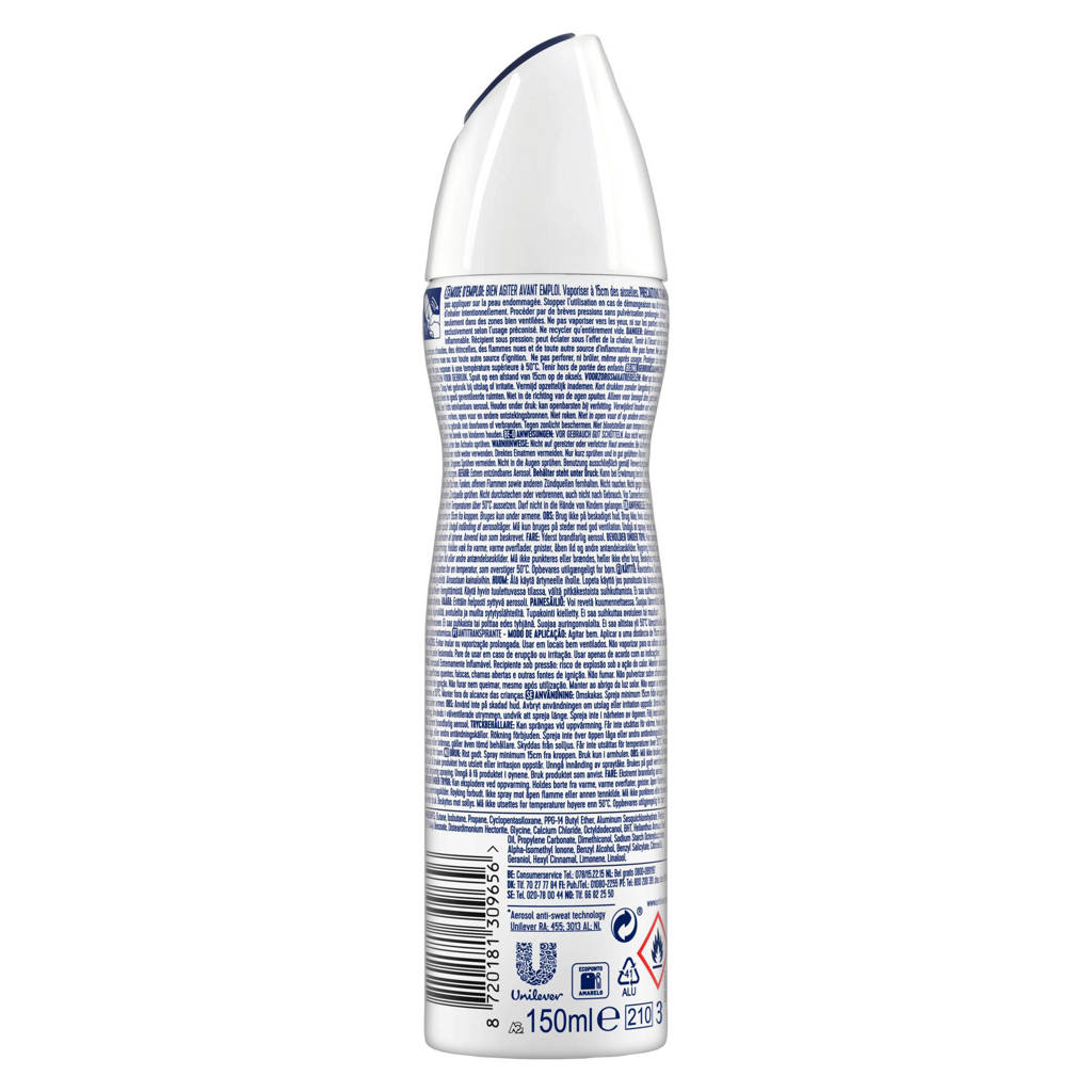 Vertrouwd RexonaInvisible Aqua anti-transpirant spray - 6 x 150 ml