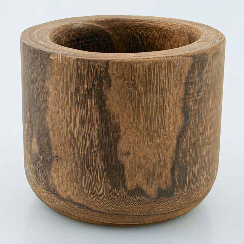 Cache-pot en paulownia