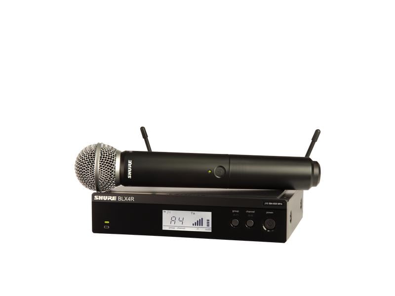 Shure Drahtlossystem BLX24RE/SM58-M17 Funksystem mit SM58 Mikrofon und Rackempfänger