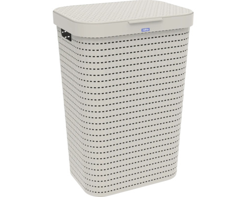 Rotho Country wascontainer 55 l beige mat 1032707422WS