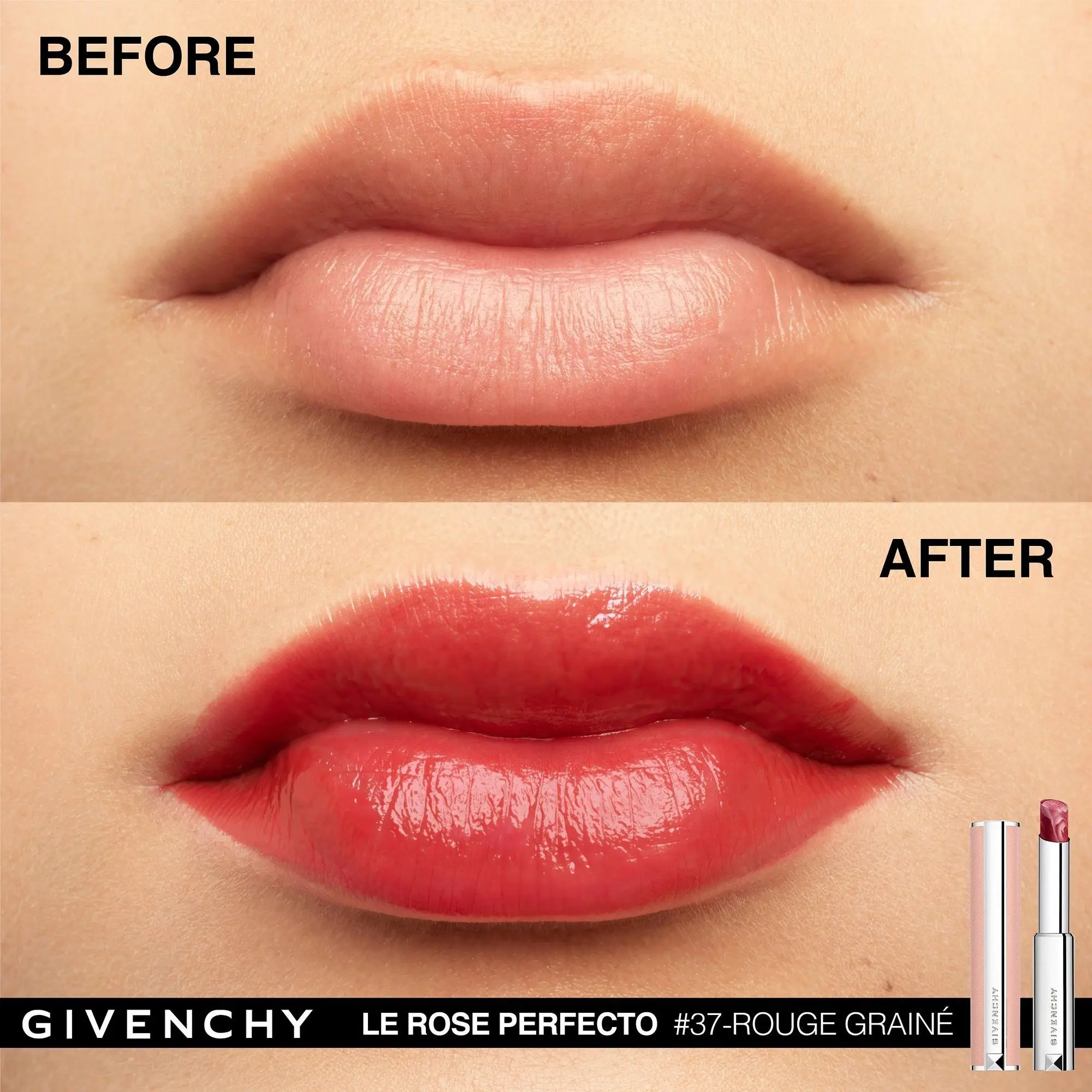 Givenchy - ROSE PERFECTO Baume Embellisseur de Lèvres- Baume et soin des lèvres