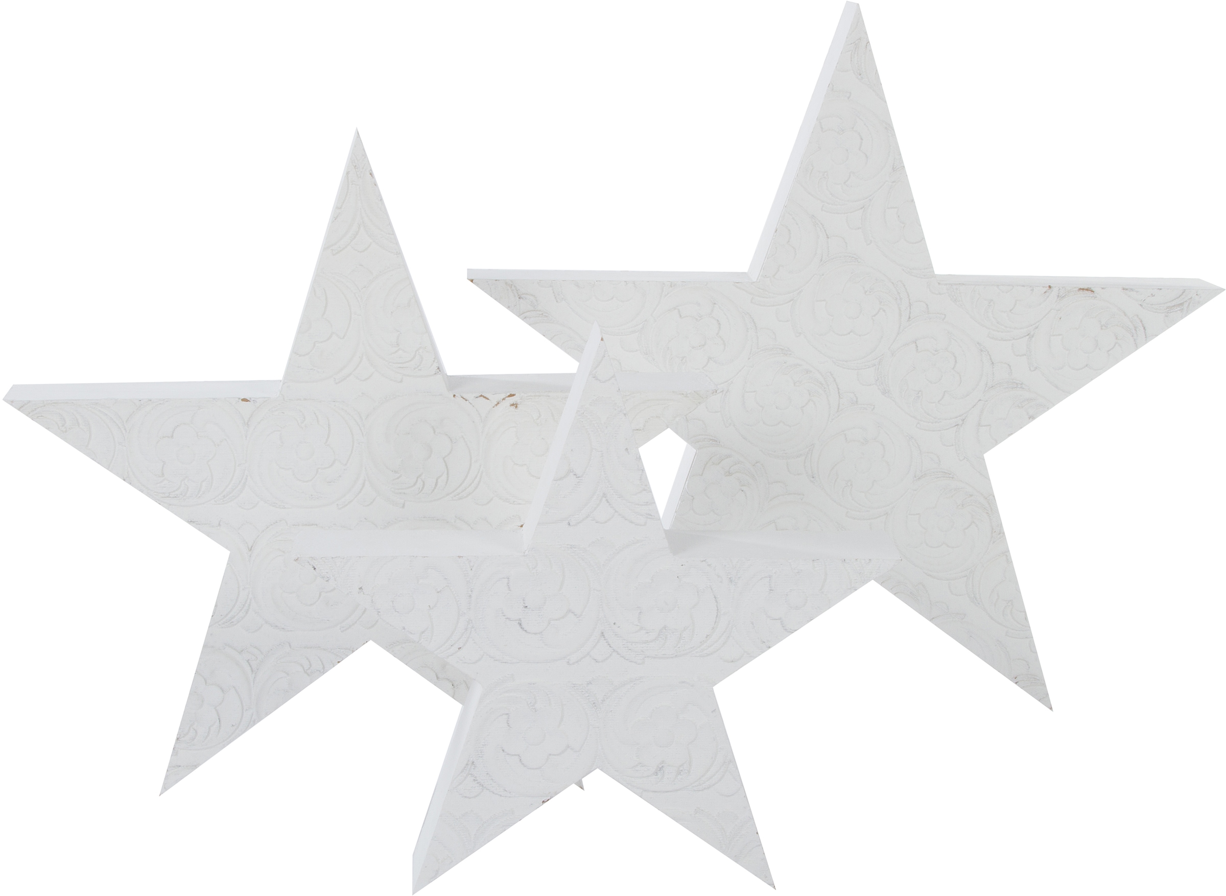 Myflair Möbel & Accessoires Dekostern »Weihnachtsstern, Rudolph, Weihnachtsdeko« aus Holz, in drei verschiedenen Grössen