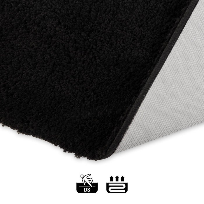 Sky Soft Badmat - Rechthoekig - Antislip achterkant - Zwart / 50 x 60 cm