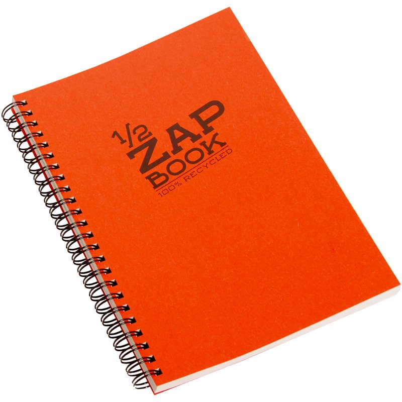 Carnet spirale Zap Book Clairefontaine A5 coloris aléatoire uni 160 pages