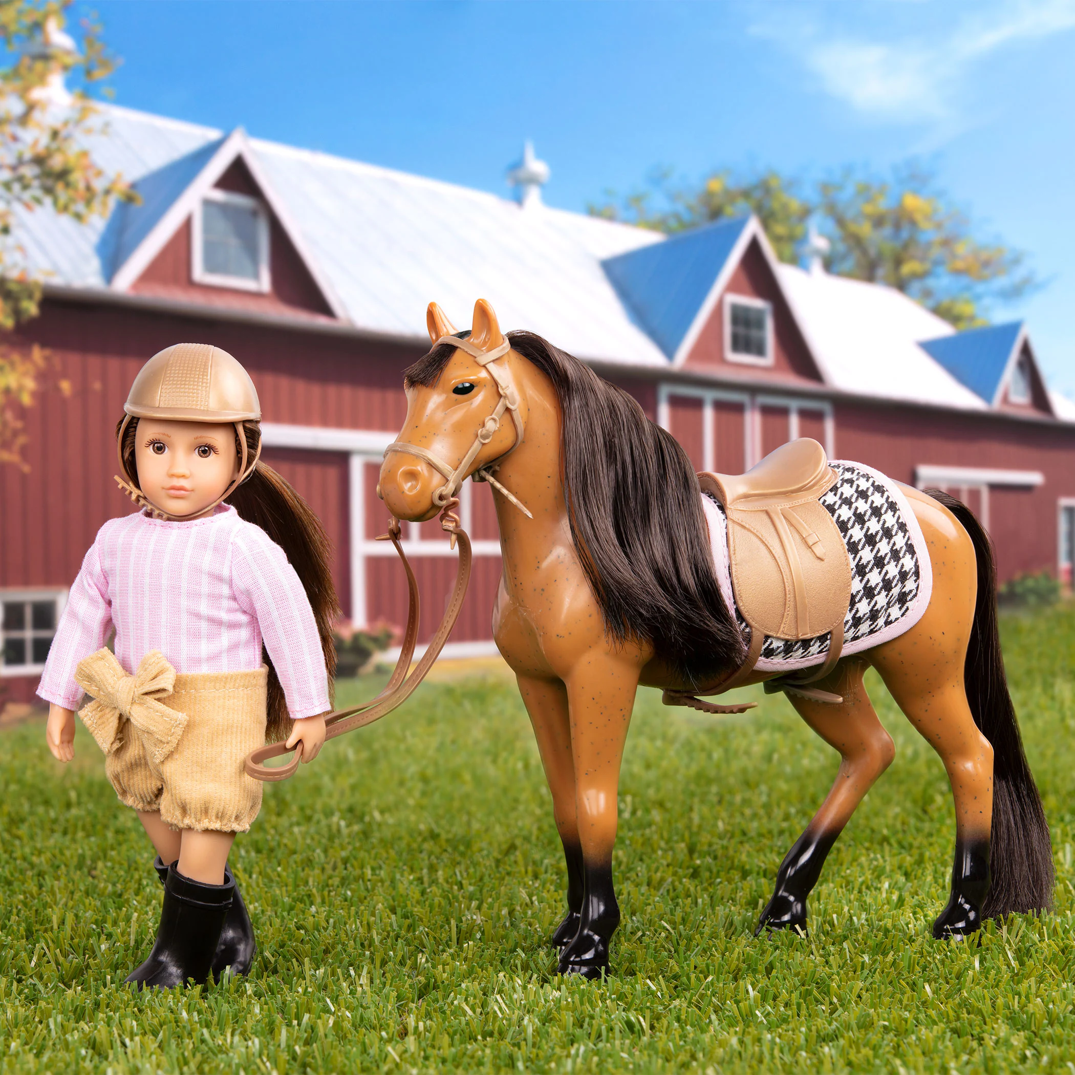 LORI Puppe Celia & Pferd Cinnamon