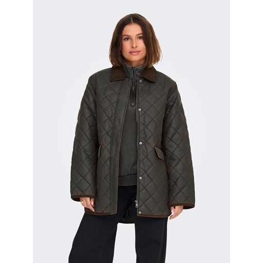 ONLY Mountain Quilted Jakke, Peat, M