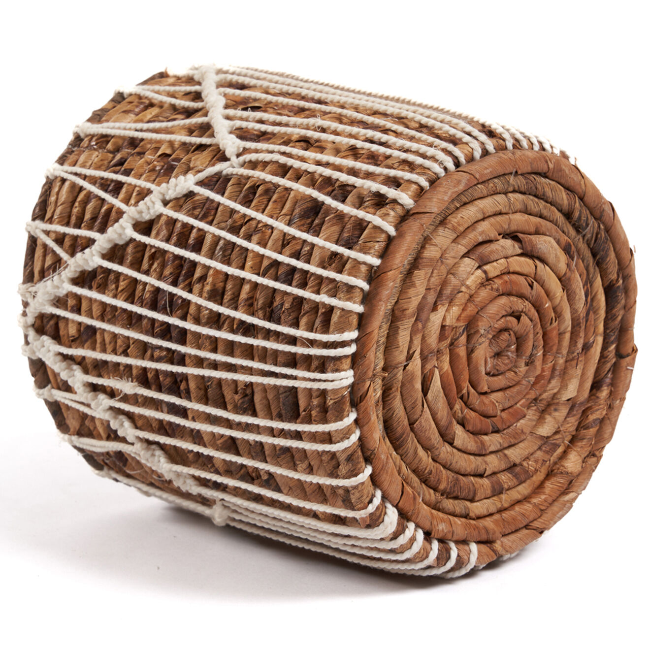 Bazar Bizar Panier Macra-mazing Basket  marron/blanc - D.17xH.19 cm