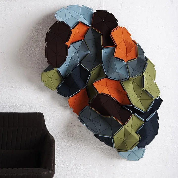 Kvadrat - Clouds 8er-Set, Divina Melange 120 (meliertes grau) / Divina 106 (weiss)