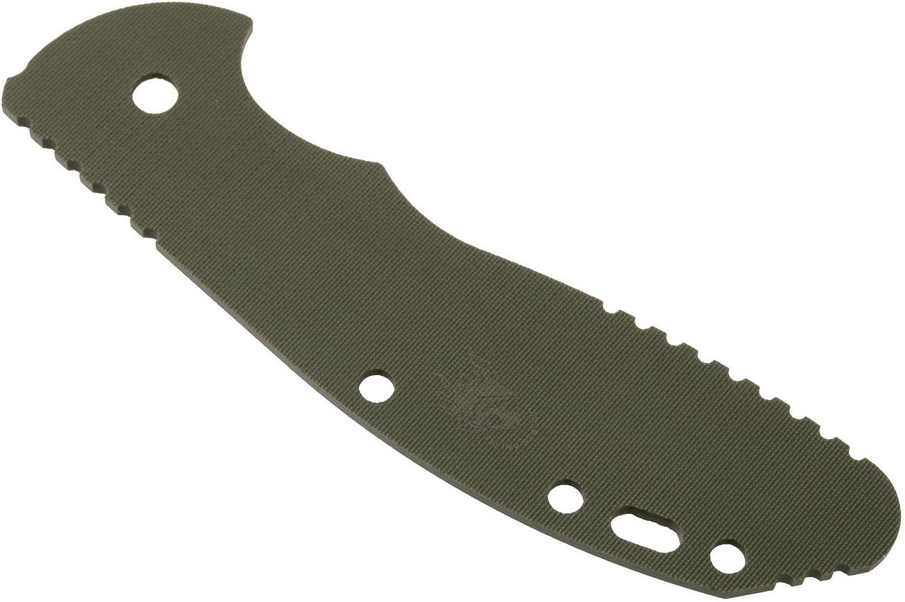 Rick Hinderer XM-24 4” greepschaal, OD-Green G10