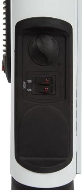 Perel Convectorkachel, voor binnen, drie warmtestanden, turboventilator, 3000 W