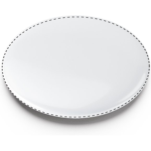 Badge publicitaire finition brillante - marquage multicolore