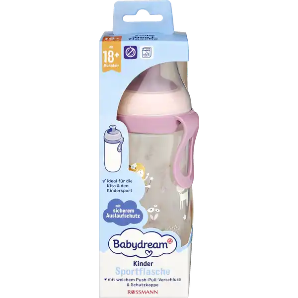 Trinkflasche mit Pop-Up-Verschluss 360ml ab 18 Monate  /  LILA