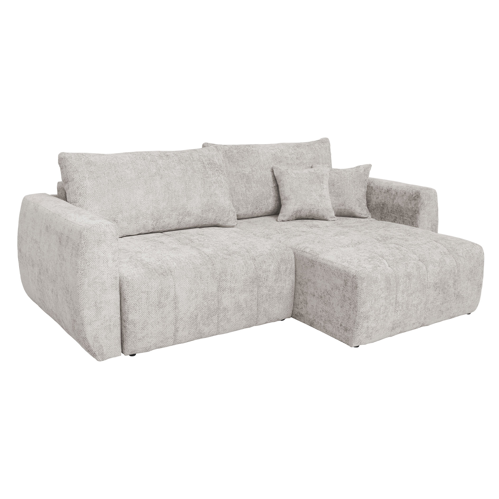 Big Sofa - pearl - mit Staukasten und Liegefunktion - 245 cm