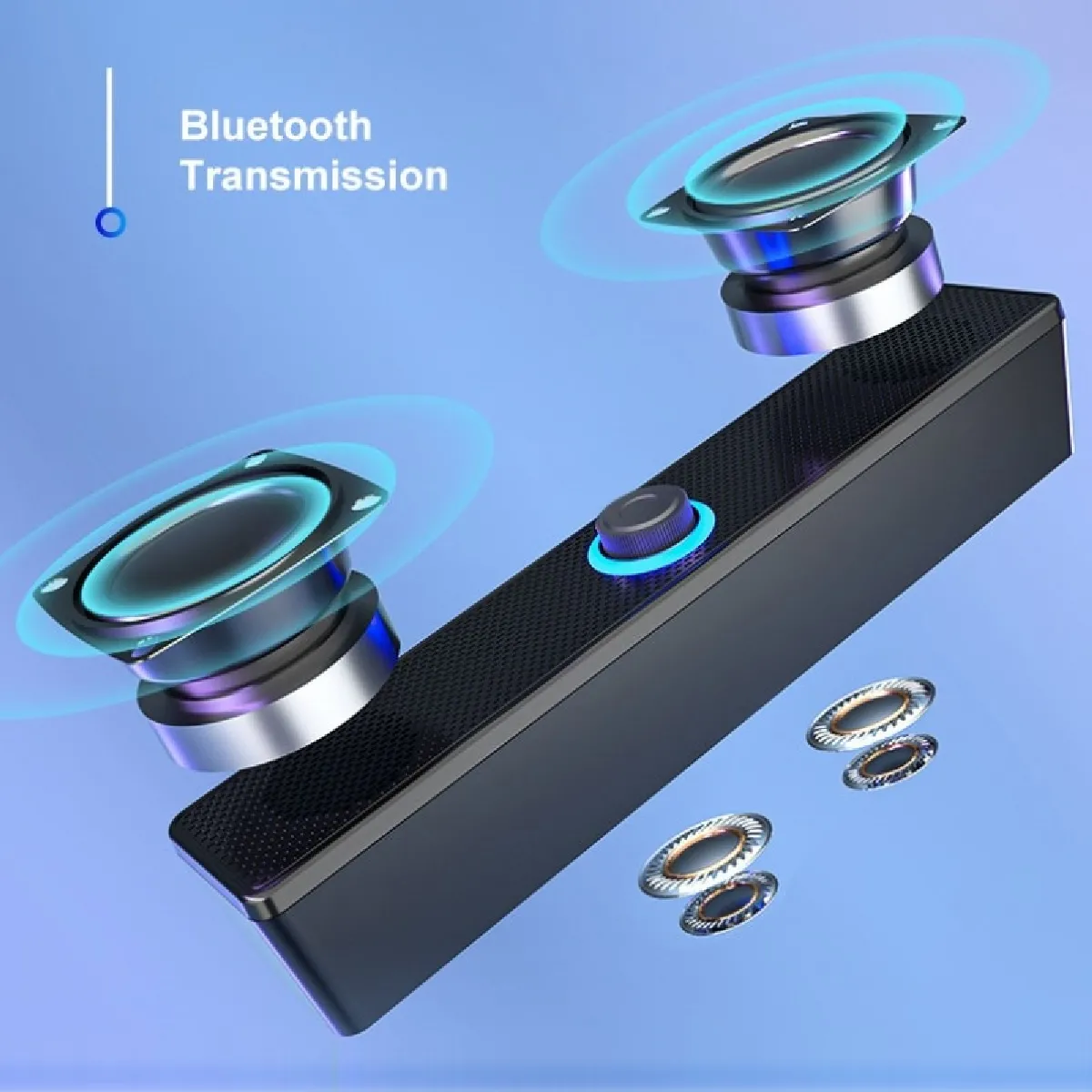 Universal Haut-Parleur Bluetooth 360° Noir