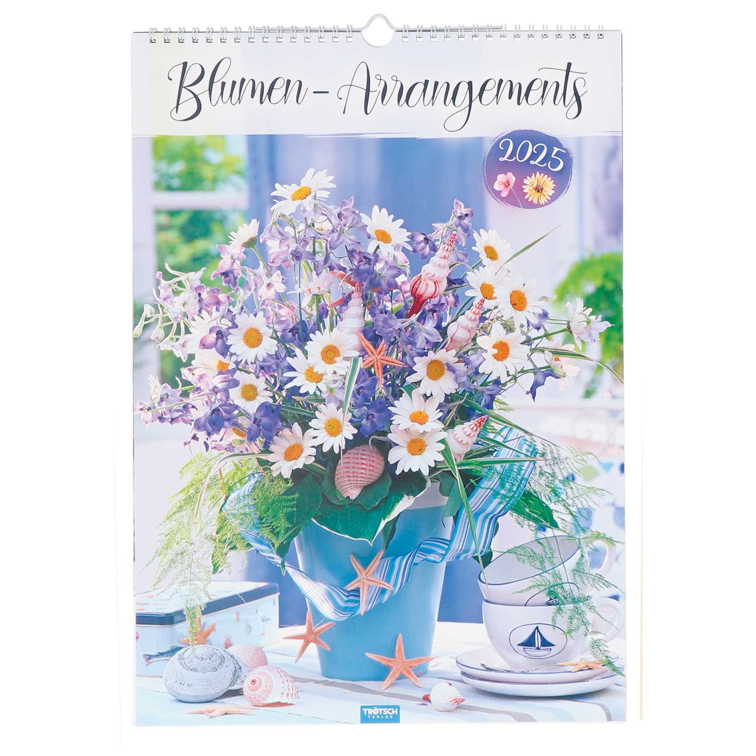 Broschürenkalender 2024 Blumen 30x30cm