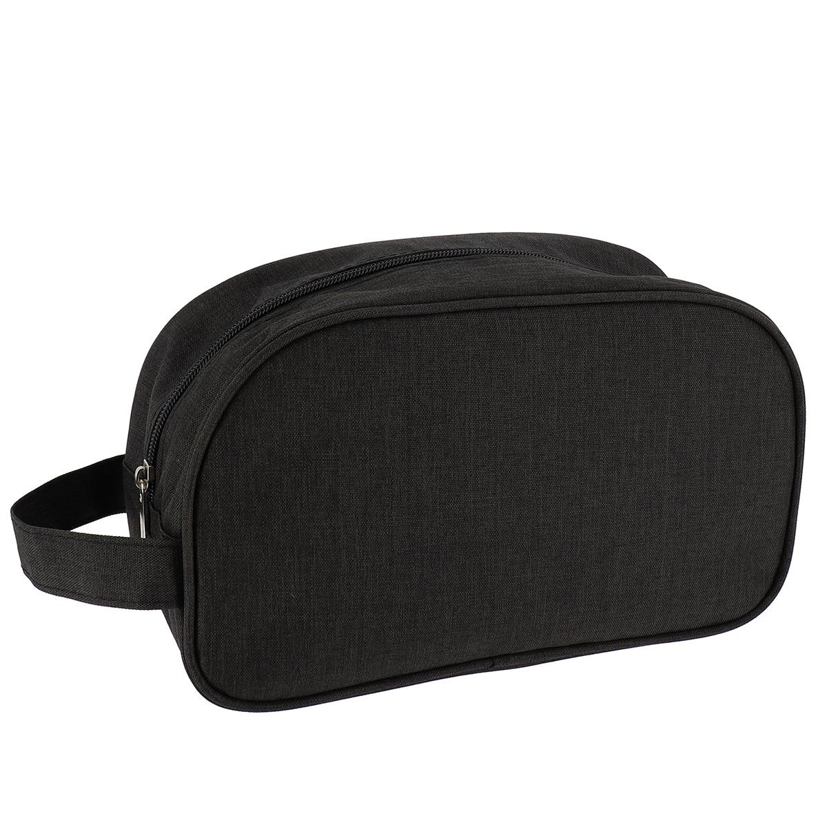 TROUSSE DE TOILETTE RECTANGLE MPRIME ZIPPEE NOIR CHINE