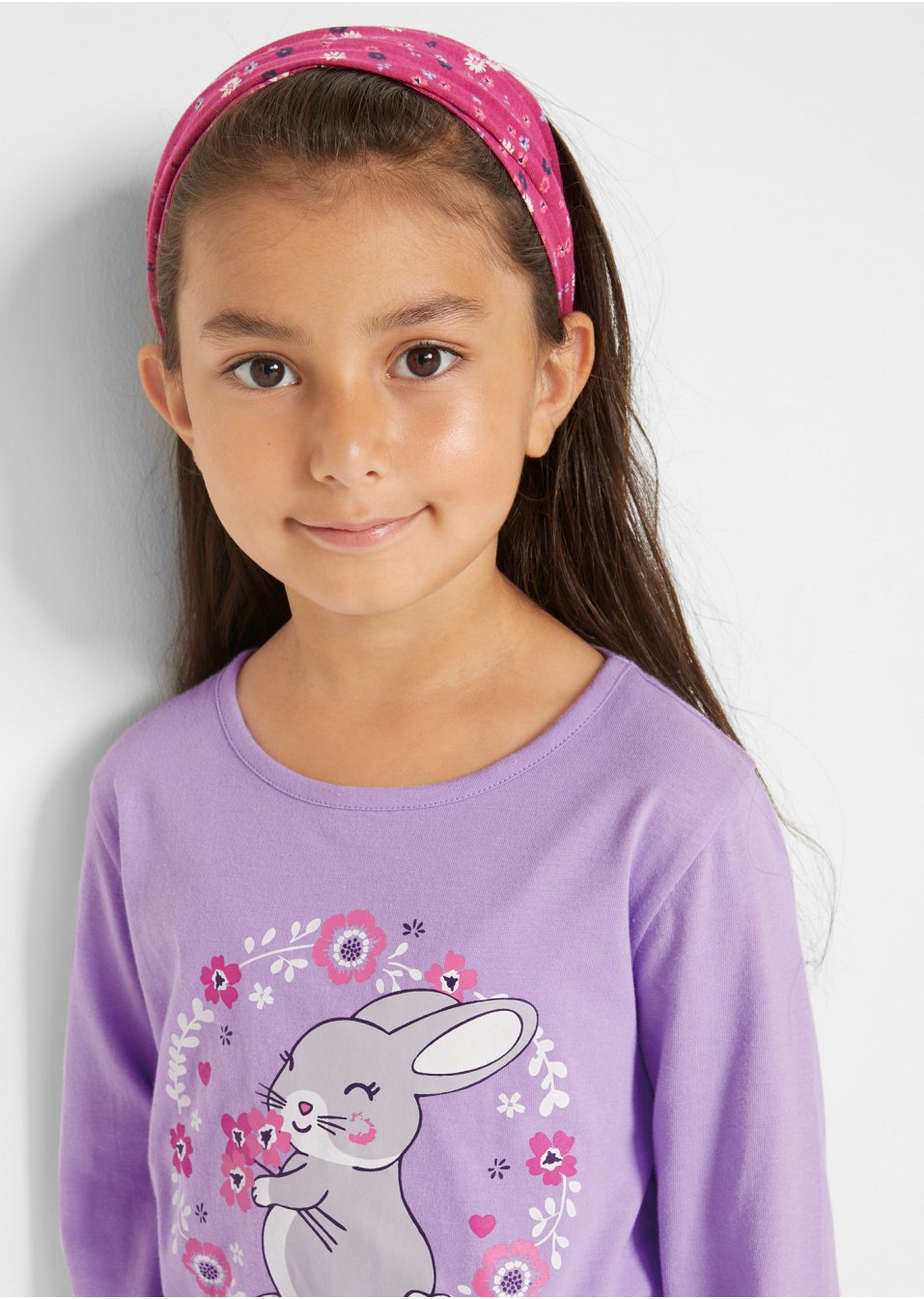 T-shirt, jupe, legging, bandeau de cheveux (Ens. 4 pces.) fille