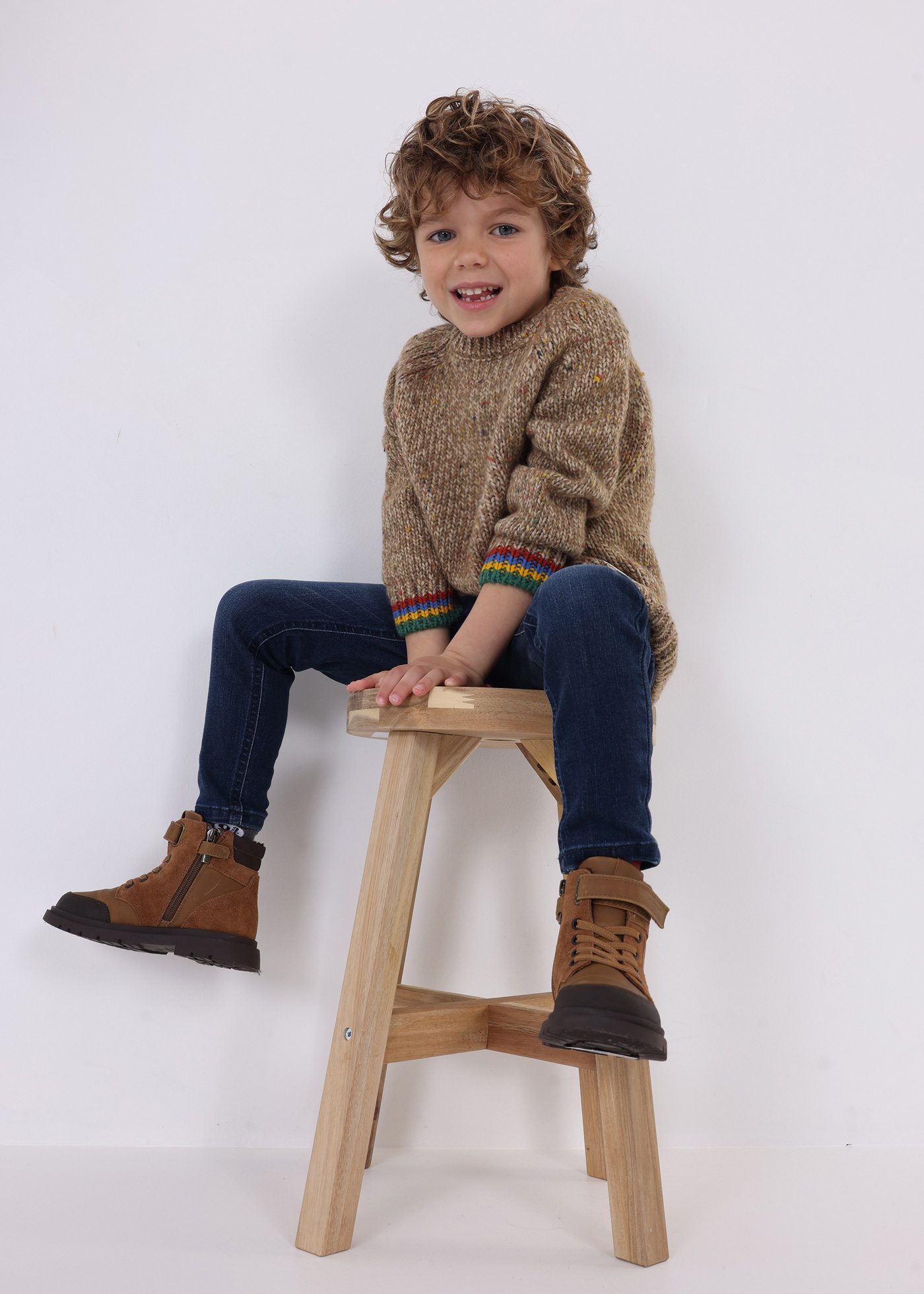 Camisa de malha infantil
