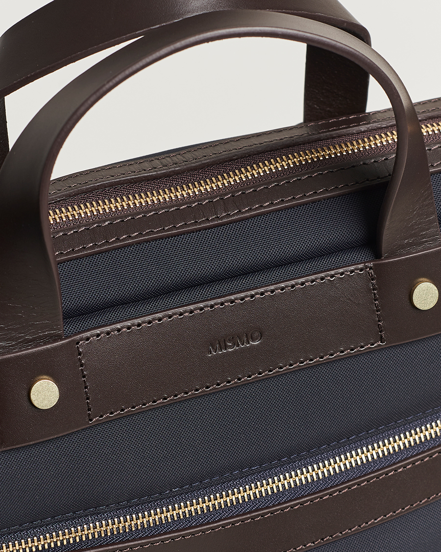 Mismo M/S Nylon Office Navy/Dark Brown