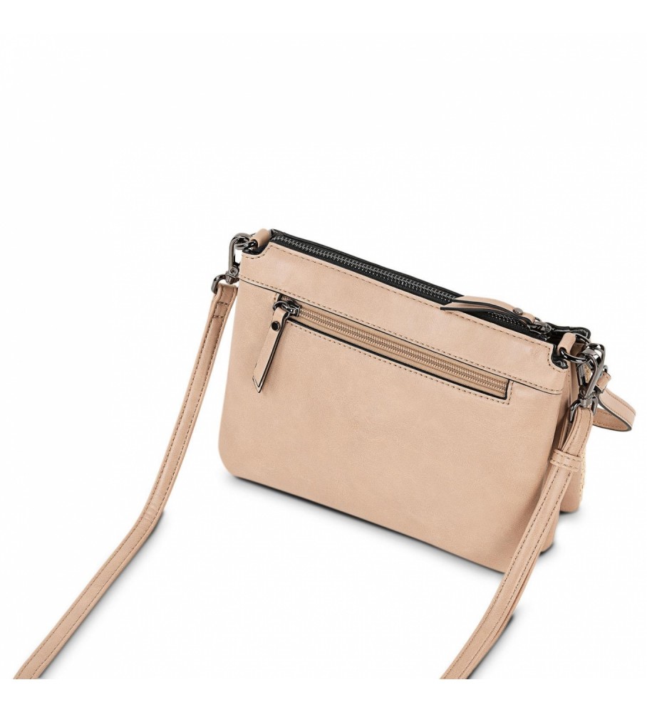 Bolsa de ombro Lois Bolso tripla casual 313315 bege -23x17x6cm-