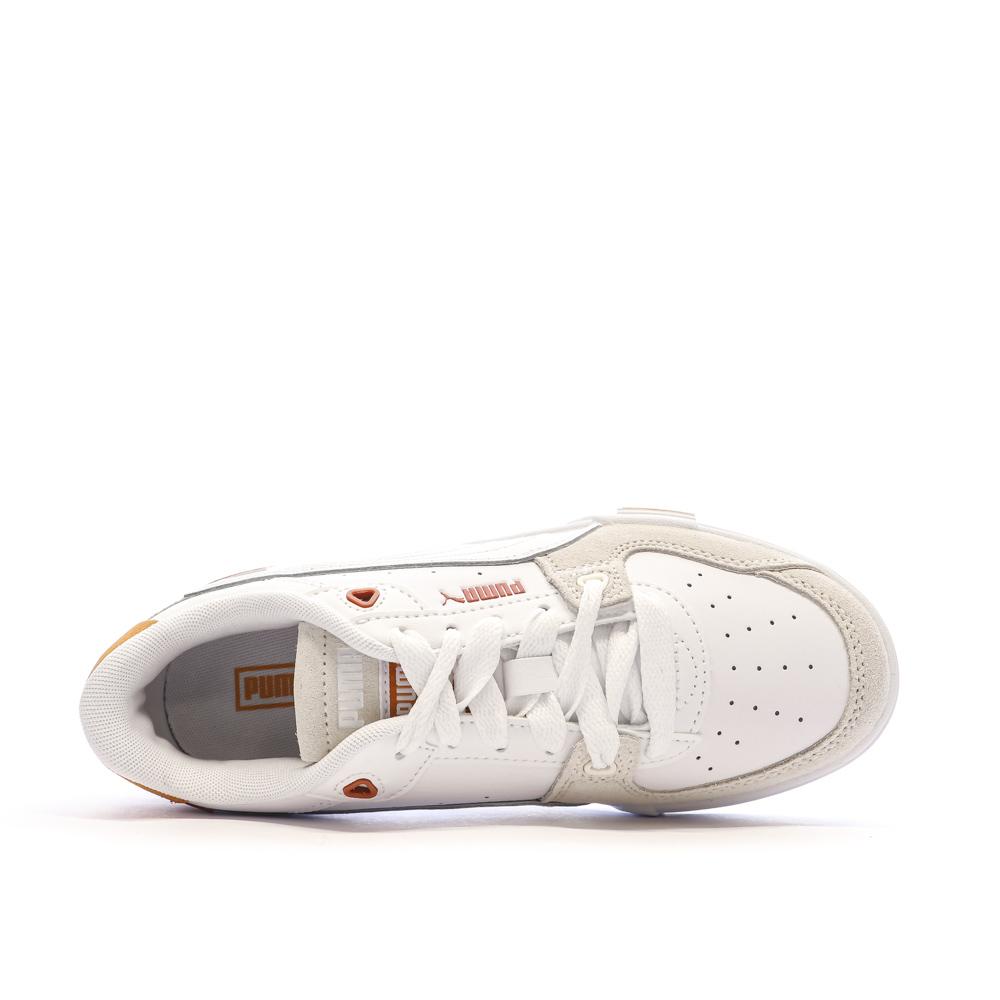 Puma Baskets Blanches/Beige Fille Puma Ca Pro Glitch