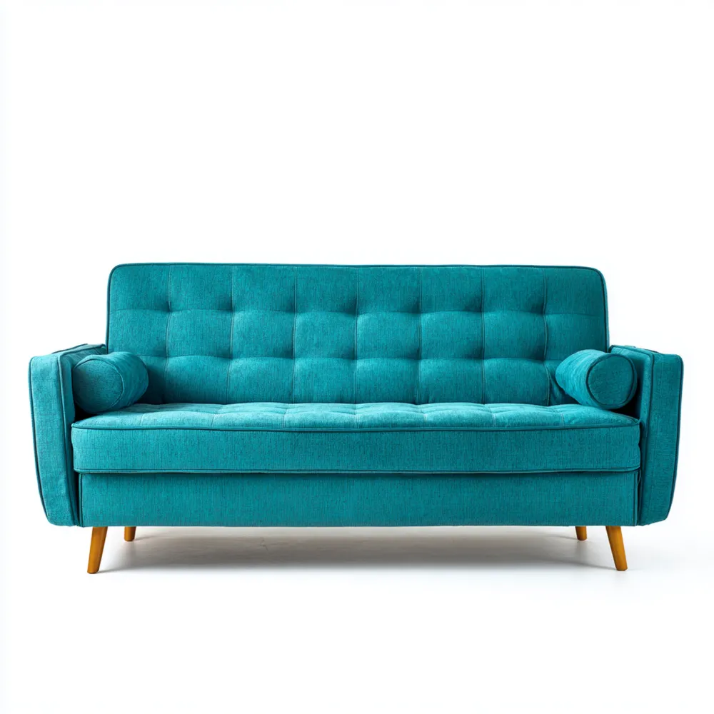 2-Sitzer-Sofa Stoffpolsterung 200x85x90 cm – Türkis – Modernes Design
