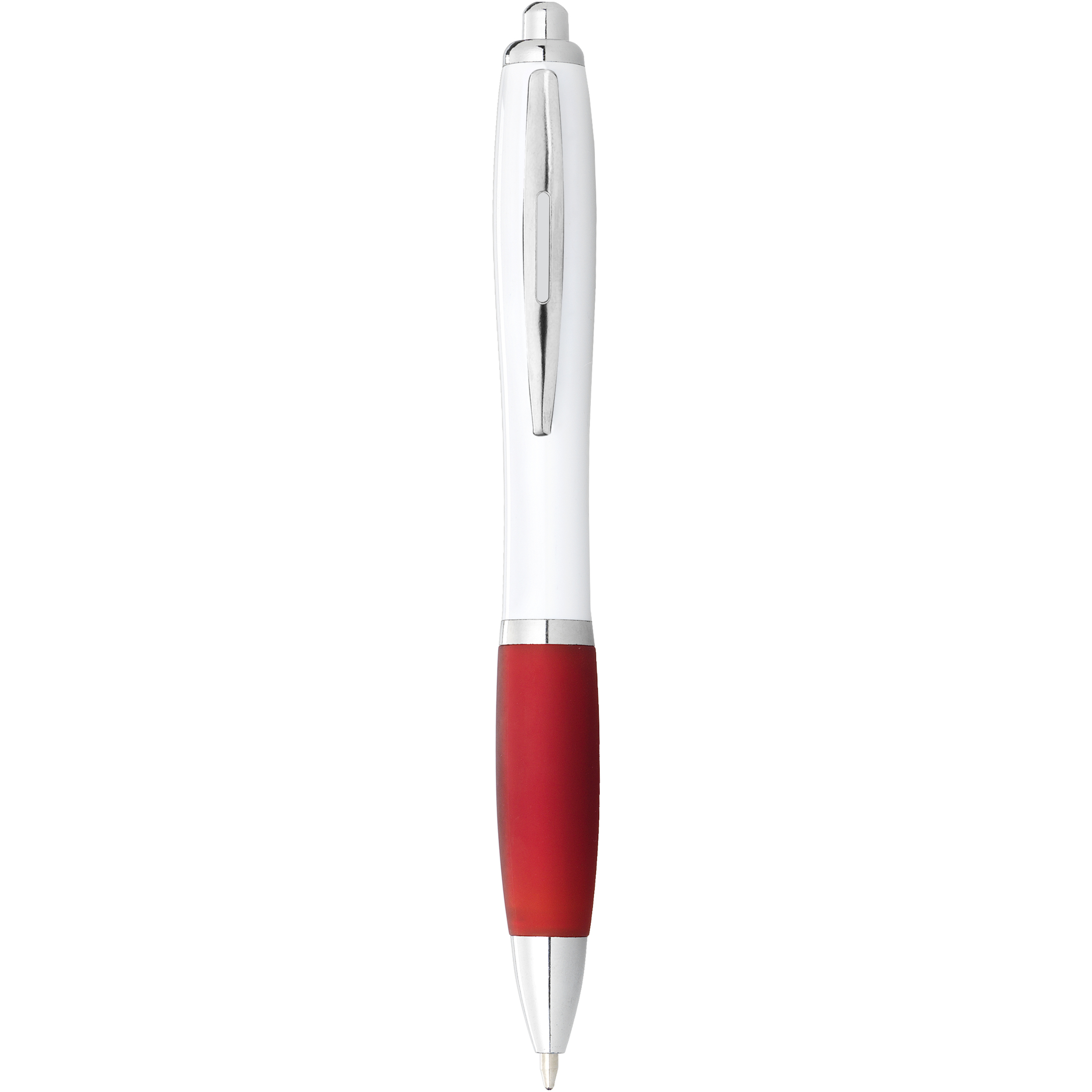 EgotierPro 106371 - Stylo bille avec corps blanc et grip coloré Nash