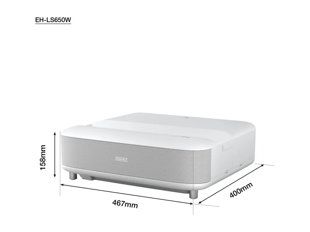 Epson EH-LS650W Full HD-projektor /3600Lm/16:9/2500000:1, hvid Epson