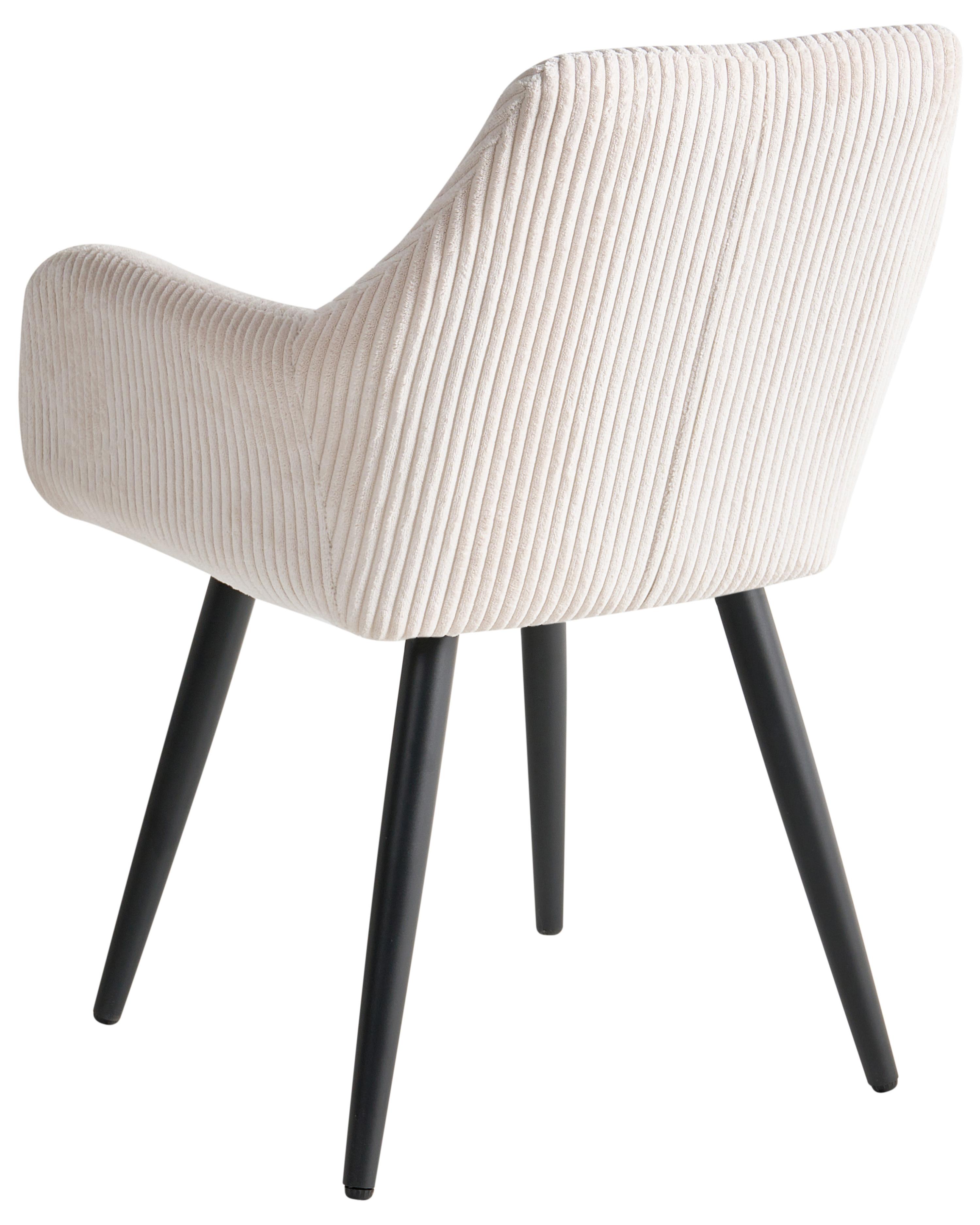 Set van 2 eetkamerstoelen MORI Corduroy Lichtbeige